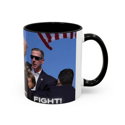 Trump FAILED assignation. Fight, Fight, Fight. Ceramic Controversial Cup, (11oz)