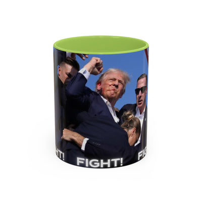 Trump FAILED assignation. Fight, Fight, Fight. Ceramic Controversial Cup, (11oz)