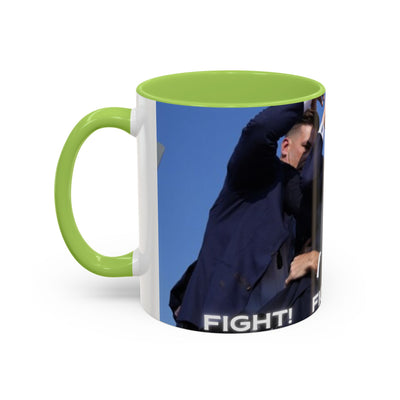 Trump FAILED assignation. Fight, Fight, Fight. Ceramic Controversial Cup, (11oz)