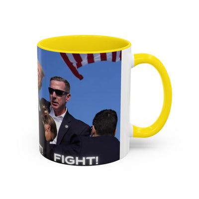 Trump FAILED assignation. Fight, Fight, Fight. Ceramic Controversial Cup, (11oz)