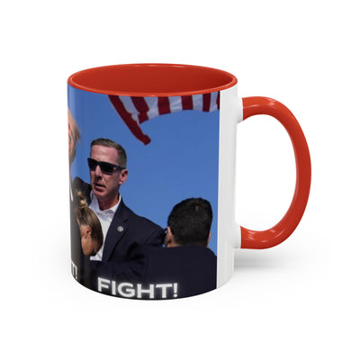 Trump FAILED assignation. Fight, Fight, Fight. Ceramic Controversial Cup, (11oz)