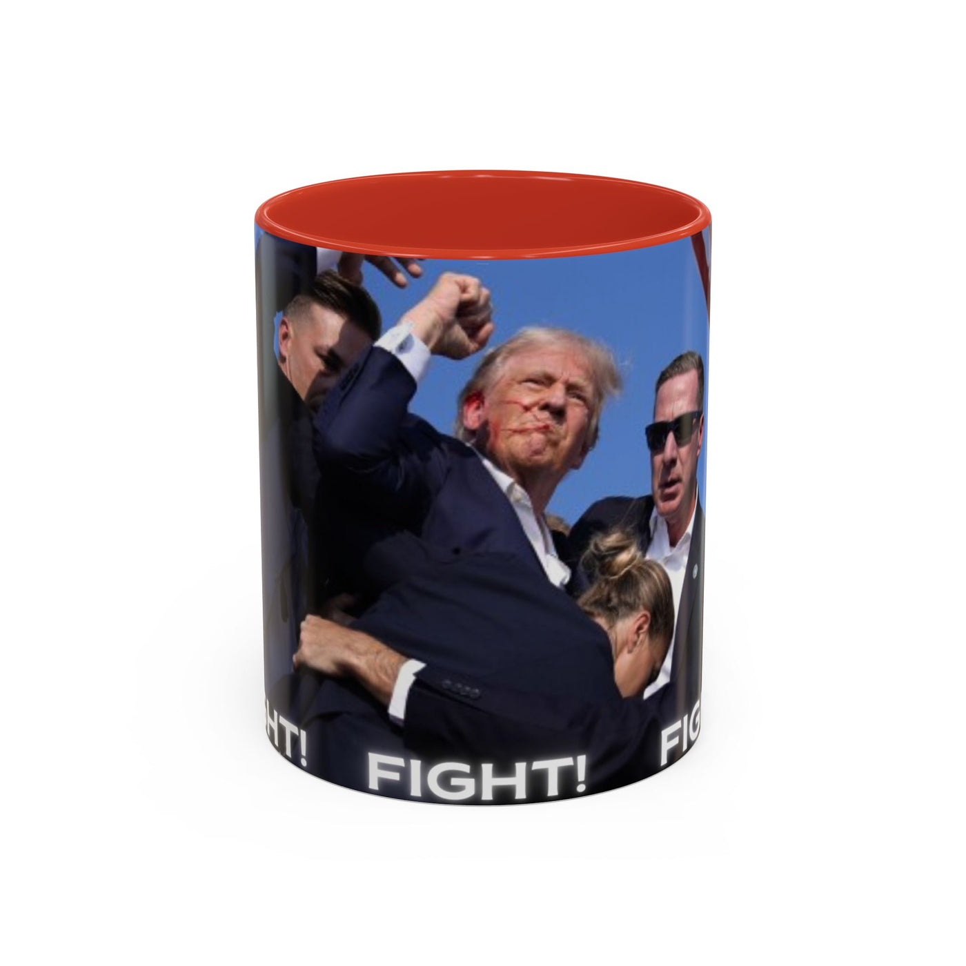 Trump FAILED assignation. Fight, Fight, Fight. Ceramic Controversial Cup, (11oz)