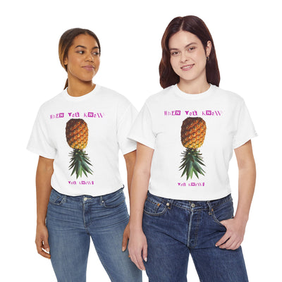 Upside down pineapple T shirt