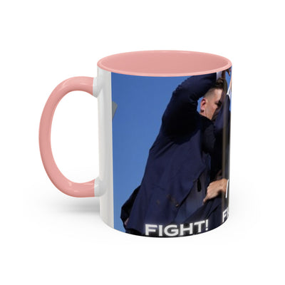 Trump FAILED assignation. Fight, Fight, Fight. Ceramic Controversial Cup, (11oz)