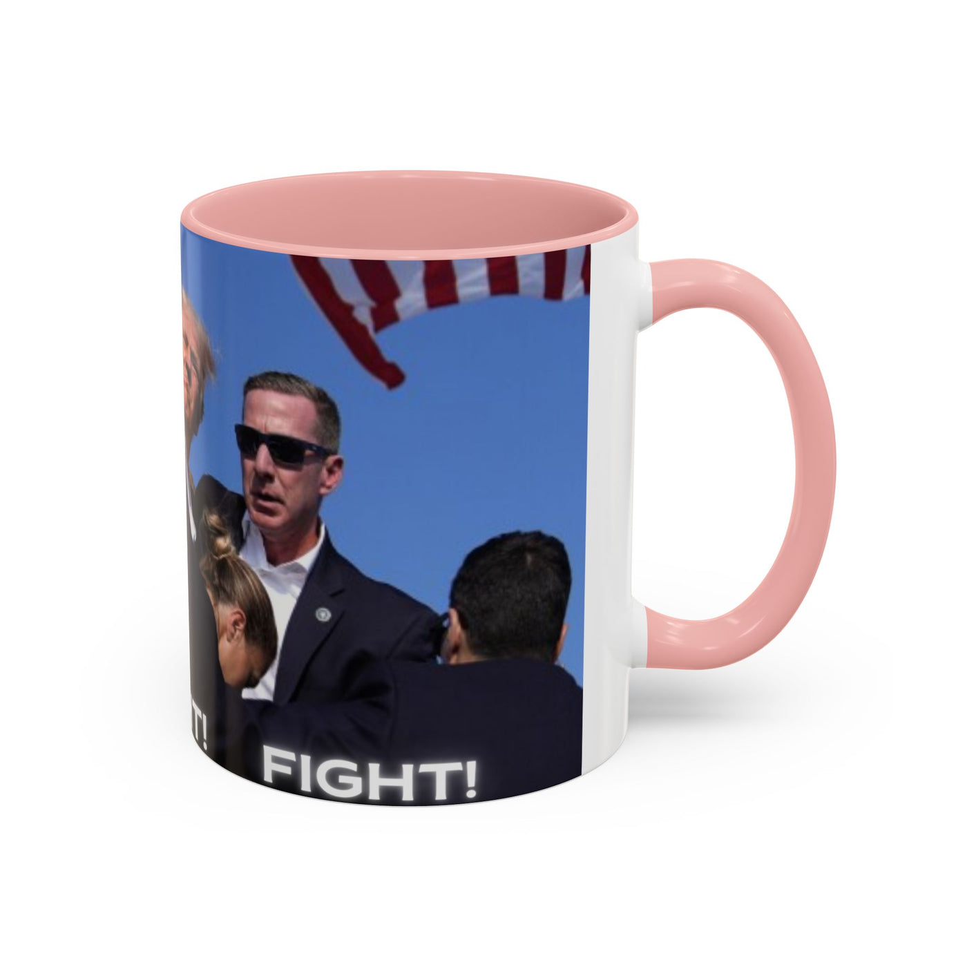 Trump FAILED assignation. Fight, Fight, Fight. Ceramic Controversial Cup, (11oz)