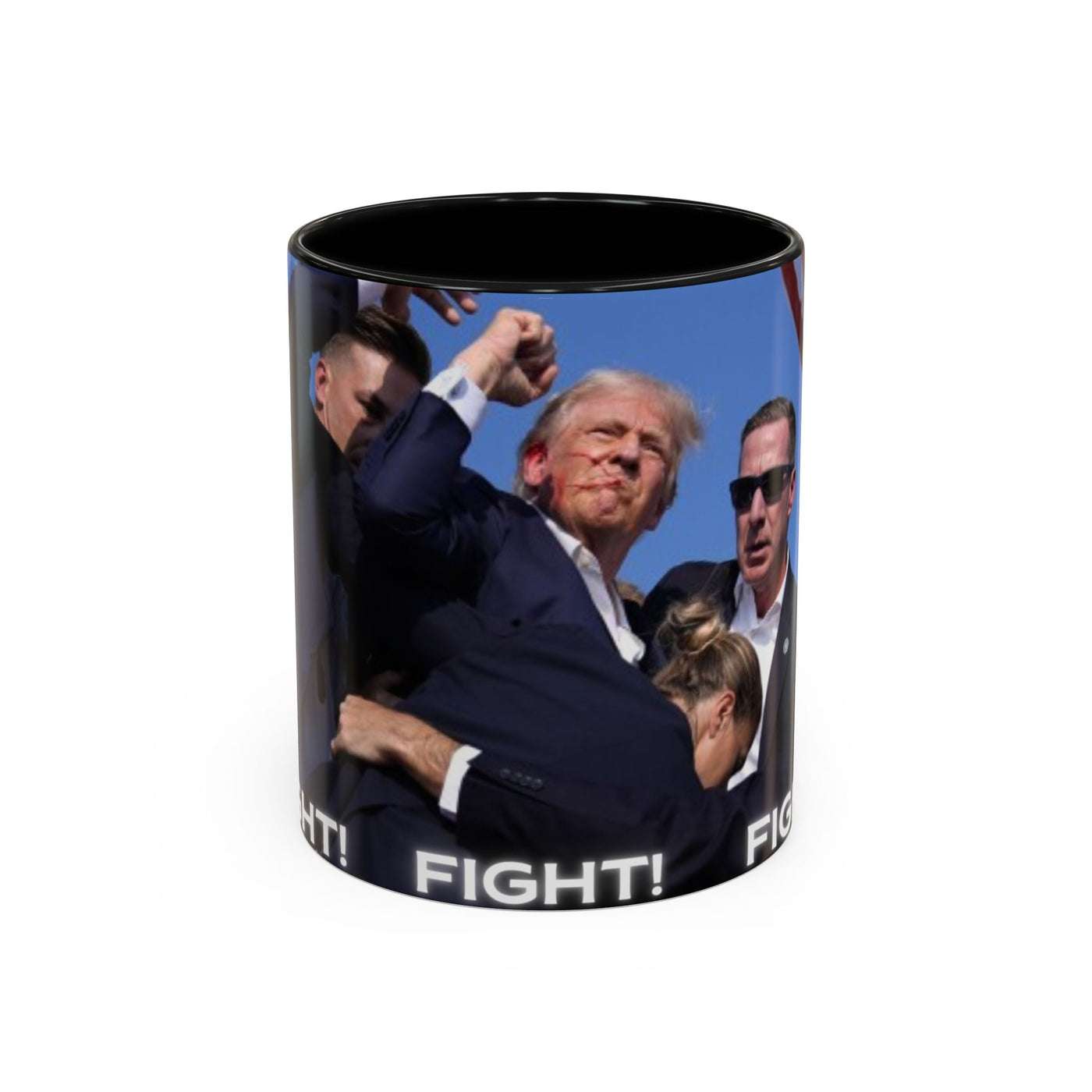 Trump FAILED assignation. Fight, Fight, Fight. Ceramic Controversial Cup, (11oz)