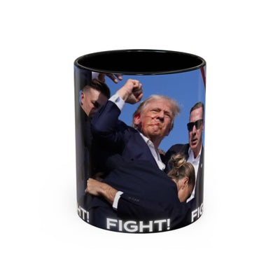 Trump FAILED assignation. Fight, Fight, Fight. Ceramic Controversial Cup, (11oz)