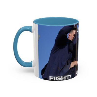 Trump FAILED assignation. Fight, Fight, Fight. Ceramic Controversial Cup, (11oz)