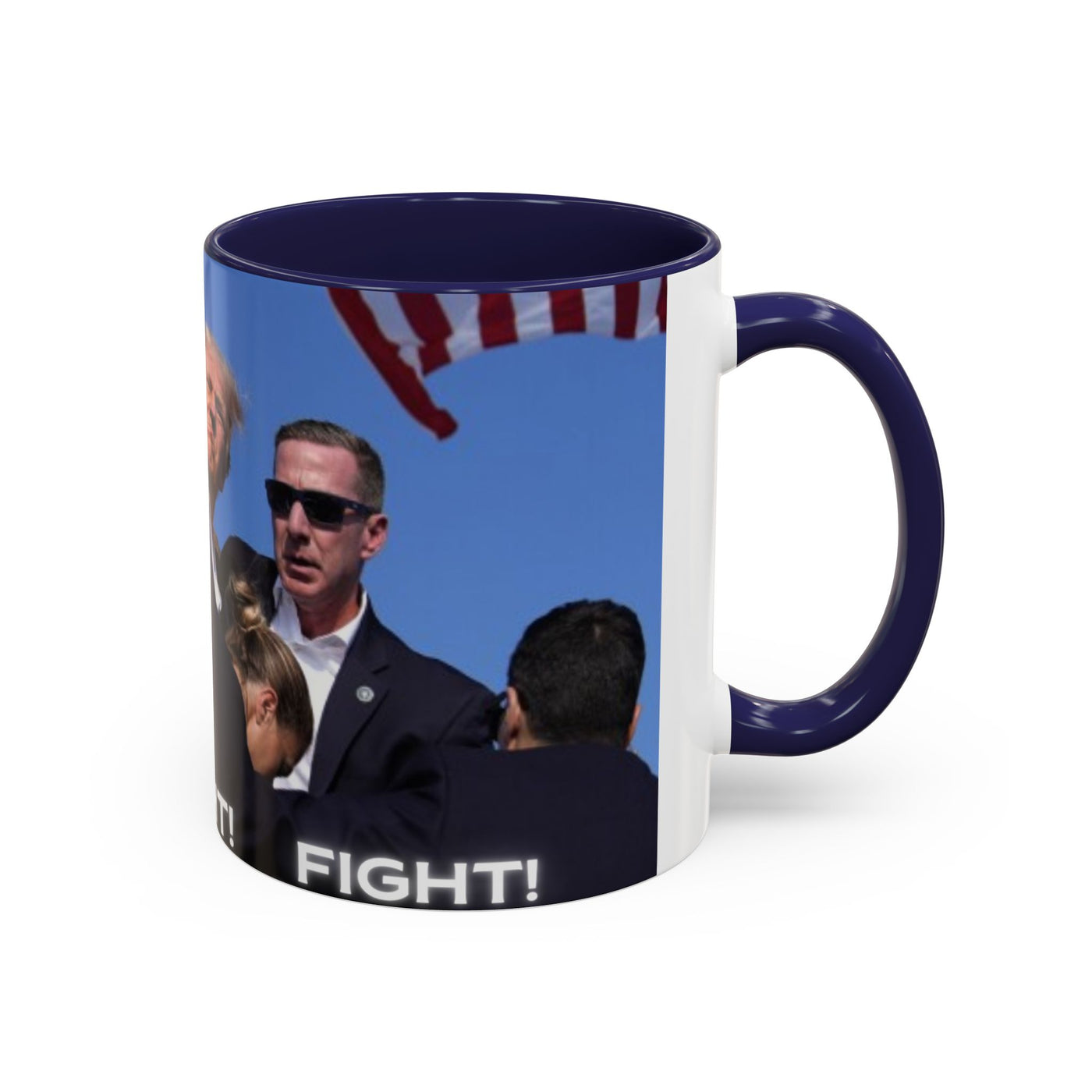 Trump FAILED assignation. Fight, Fight, Fight. Ceramic Controversial Cup, (11oz)