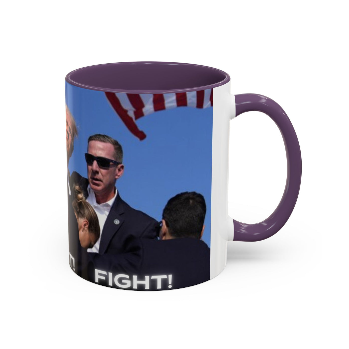 Trump FAILED assignation. Fight, Fight, Fight. Ceramic Controversial Cup, (11oz)