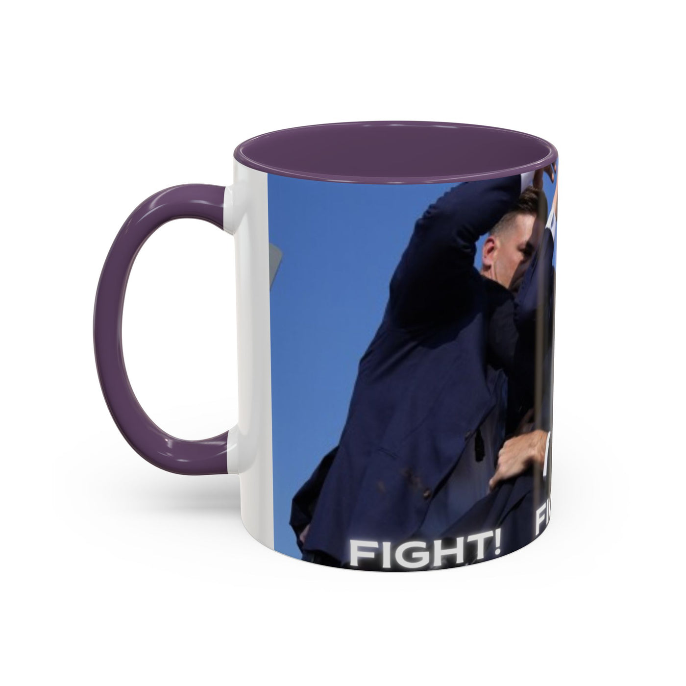 Trump FAILED assignation. Fight, Fight, Fight. Ceramic Controversial Cup, (11oz)