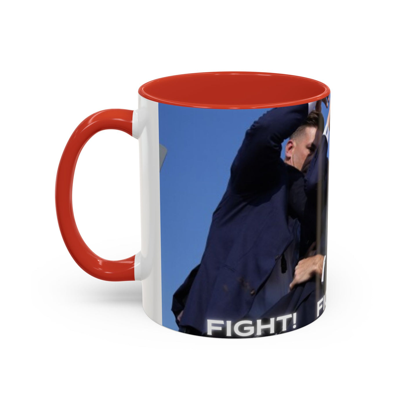 Trump FAILED assignation. Fight, Fight, Fight. Ceramic Controversial Cup, (11oz)